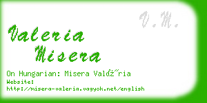 valeria misera business card